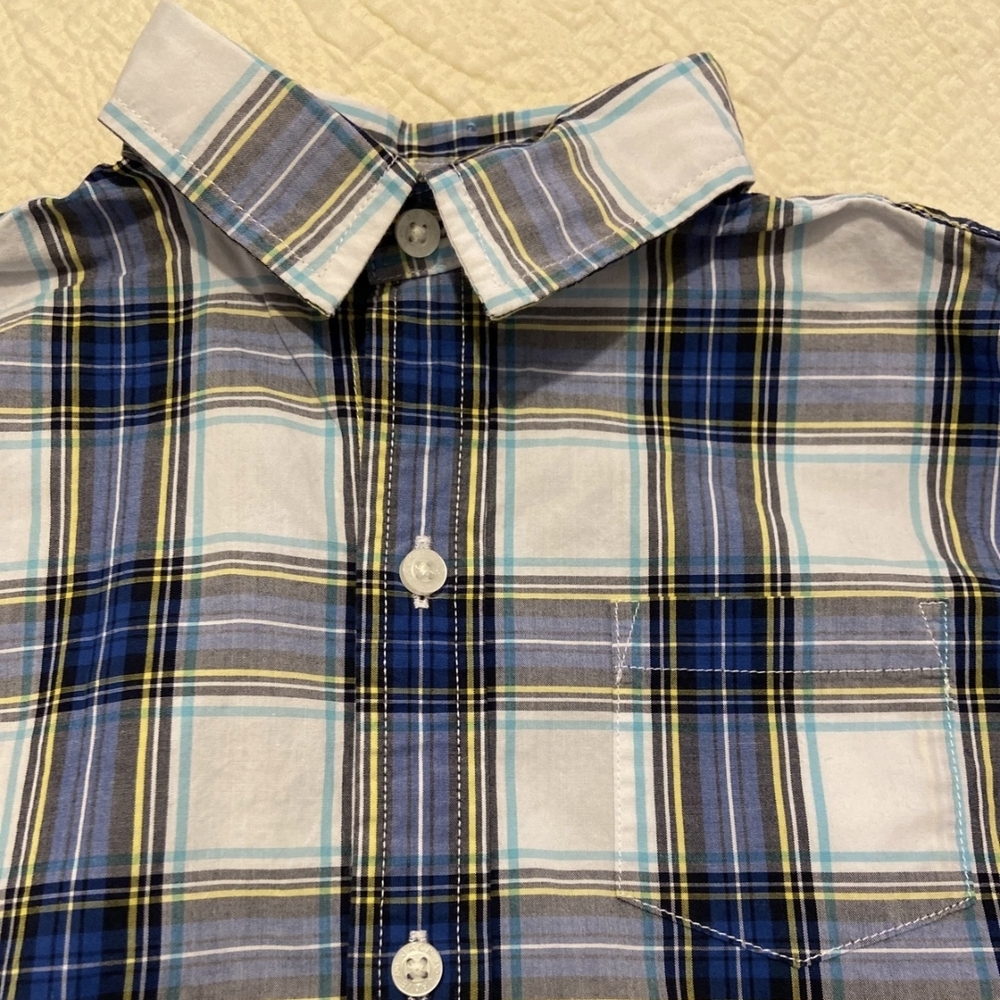 Janie And Jack Size 8 Plaid Shirt